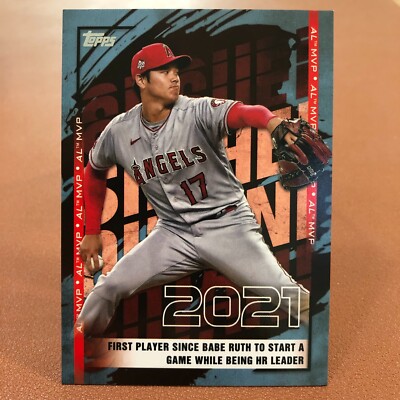 Topps SHOHEI OHTANI MLB Los Angeles Angels 2021 AL MVP-2 OT04 | eBay