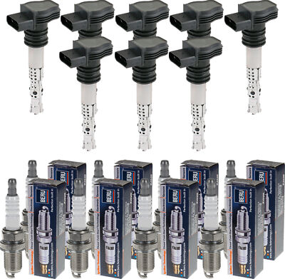 8x NTY Zündspule + BERU Zündkerze für Alfa Romeo Spider 939 2.2 JTS 159
