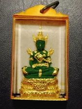 Thai Amulet Emerald Buddha Phra Kaew Morakot LP Thong Yu Wat Mai Nong Pha Ong
