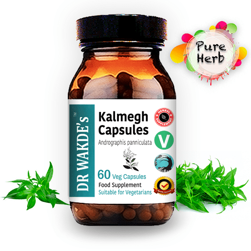DR WAKDE’S Kalmegh Capsules (Andrographis panniculata) | 60 Veg Caps | Ayurve...