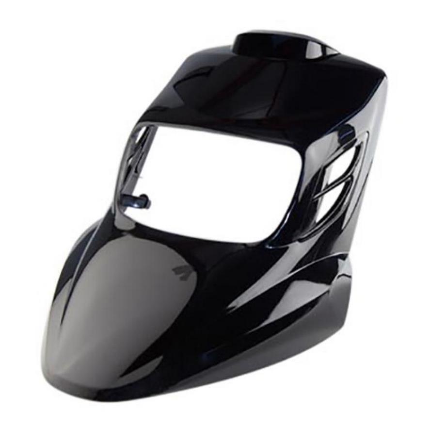 Tablier avant noir BCD avec prise d'air pour scooter Booster et BW's