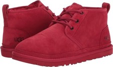 Women's UGG NEUMEL Suede Ankle Chukka Samba Red100 Original New Fast shipping