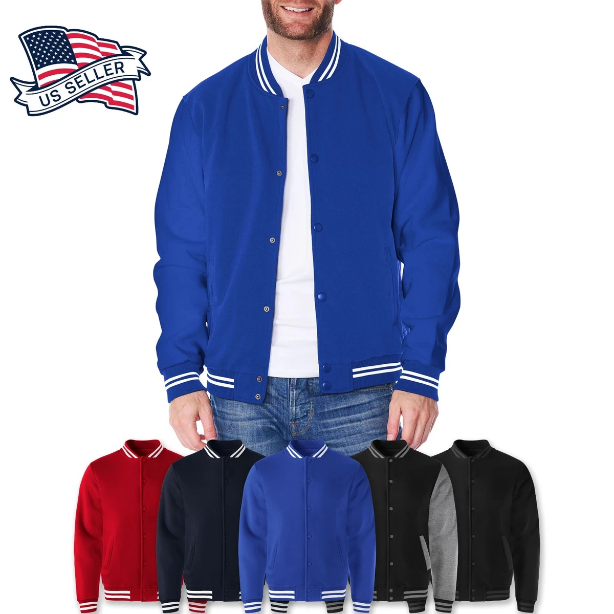 Big and clearance tall varsity jacket