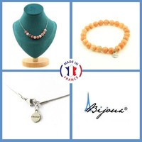 Steine Und Mineralien. Schmuckset Armband Halskette 10 Perlen Sonnenstein