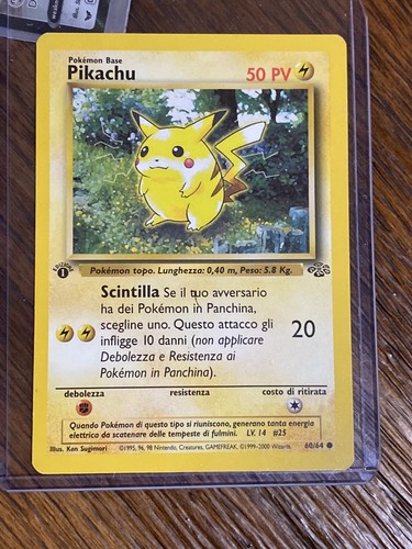 Pokemon - Pikachu 60/64 1st Edition Jungle - Picture 3 of 11