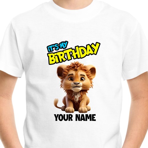 T-shirt personnalisé animaux mignon enfants jungle zoo anniversaire enfants garçons tee-shirt - Photo 25 sur 36