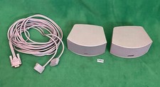 2 Bose GS Gemstone Speakers W Cable AV321 or Cinemate Series I II III Silver.
