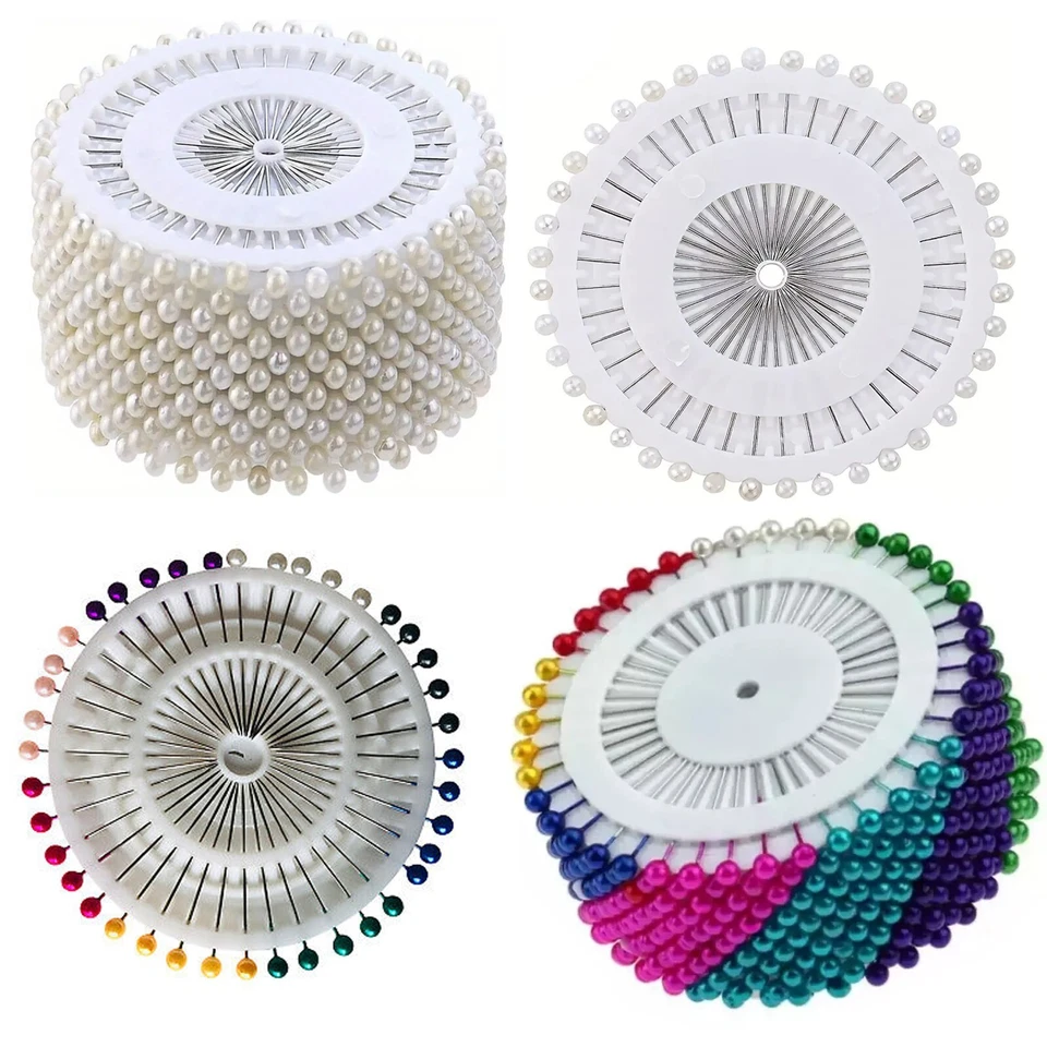 MY SHOPFITTINGS LTD. PERLENKOPFSTIFTE POLSTERANLAGE KLEIDERMASCHINE NÄHEN ROSETTE HIJAB PINS HANDWERK KUNST & HANDWERK