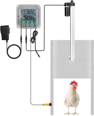Automatic Chicken Coop Door with Timer,Remote Control,Opener Brand New