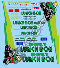 Customise Your Vintage Lunchbox Decals / Stickers choice of colour -Tamiya 
