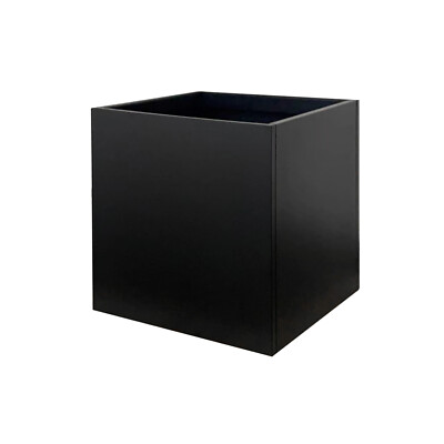【US STOCK】16x16x16 Inch Black Steel Planter Metal Garden Planter or Yard Patios