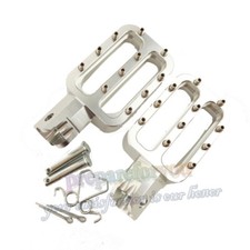 Pedane pedana argento per pit dirt bike 110cc 125cc 140cc 150cc CRF KLX YCF