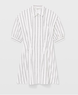 Club Monaco Striped Sculptural Sleeve Shirt Dress Size 6 | eBay