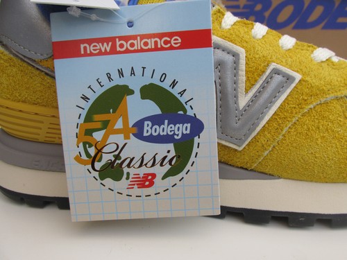 Nuovo con scatola NEW BALANCE 574 legacy BODEGA arrivo giallo UK 8 574L 574GB1 574 LGB LBG1 - Foto 3 di 15