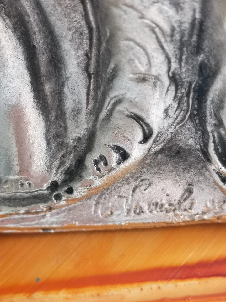 Statuetta / Statuina argento 925 coppia romantica - Immagine 4 di 4