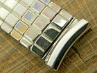 Vintage NOS Scissor Expansion Stainless Steel Watch Band 17.5mm Unused Bracelet