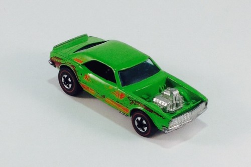 VERY RARE HOT WHEELS RED LINE ENAMEL 1974 LIME GREEN HEAVY CHEVY EXCELLENT - Picture 3 of 10