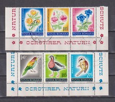Romania 1973: Mi.No.: 3103-08, 2 Triple Stripes Stamped