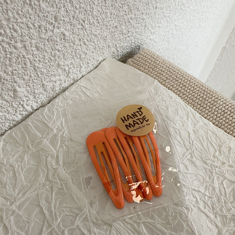 9/15PCS Frosted Simplicity Hairpins Hair Clips Milk Tea Color BB Candy