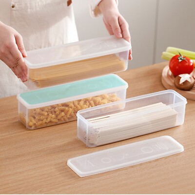 Spaghetti Noodle Pasta Container Box Dry Food Tall Durable Nuts Food Storage