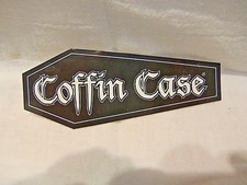 ETUI TRUMNY GITARA BAS ETUI NAKLEJKA NAKLEJKA BIAŁA NA CZARNEJ TRUMNIE STYL NAKLEJKA