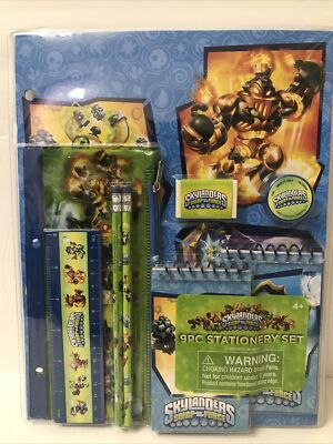 2013 Activision Skylanders Swap Force. 9 piece awesome Stationary Set. 
