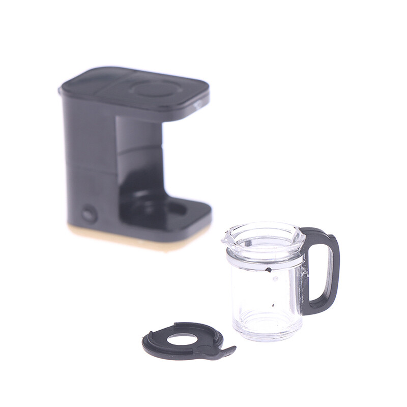 LUOZZY Mini Blender & Coffee Machine Dollhouse Toys - 1:12 Scale Kitchen Accessories For Kids