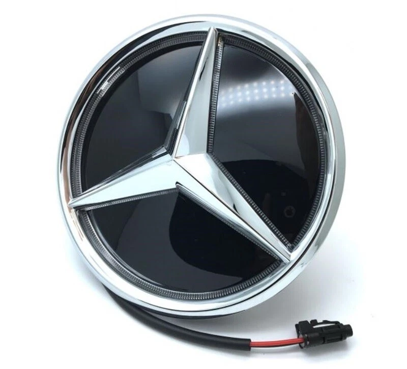 Fit For A-Class W177 W205 2019-2022 Front Grille Mirror Star Emblem LED Light - Image 2 of 4