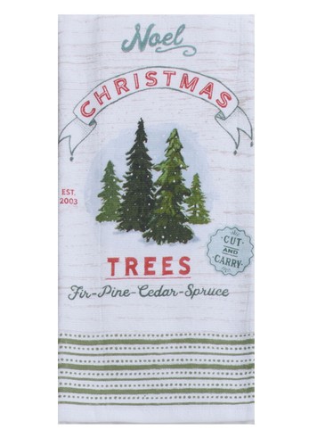 Set of 2 FARMHOUSE CHRISTMAS Trees Terry Kitchen Towels by Kay Dee Designs - 第 2/2 張圖片