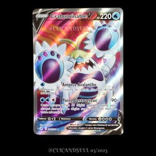 carte Pokémon Crabominable V 248/264 #1 EB08 - Poing de Fusion NEUF FR