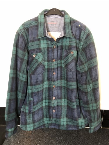 Travel Plaid Sherpa Shirt Jacket Size 