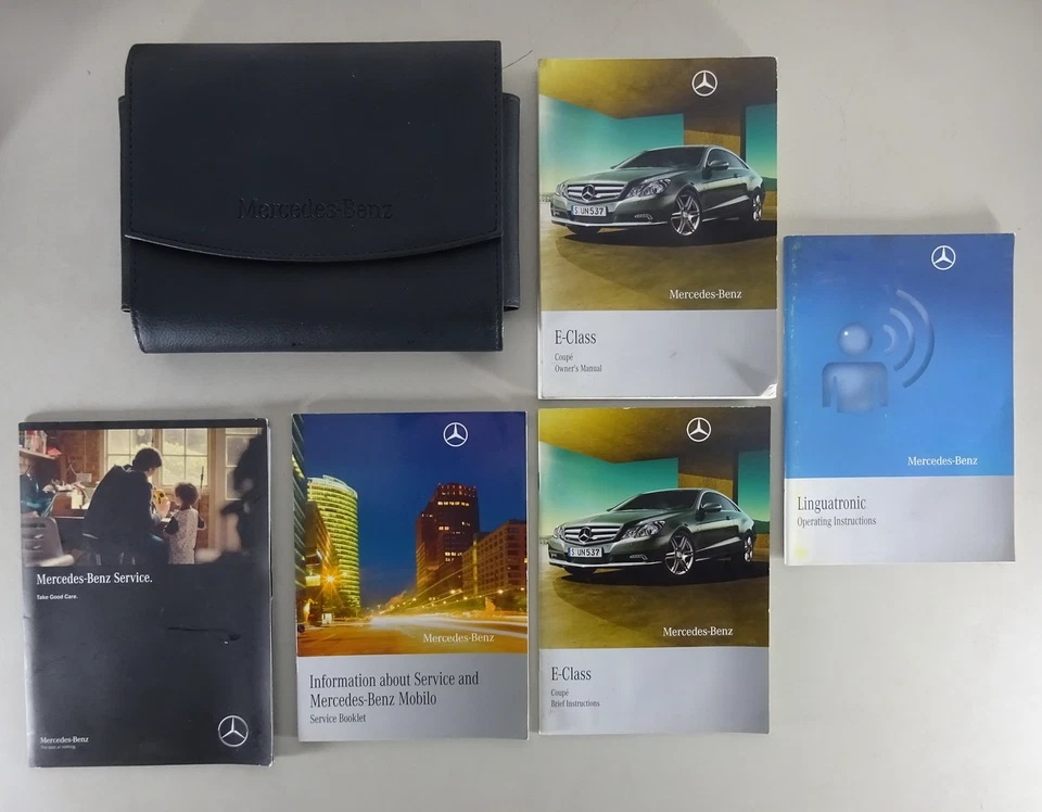 Owner's Manual + Cartera Mercedes Benz E-Class Coupé + Cabrio C207/A207 De ´09 - Imagen 1 de 2