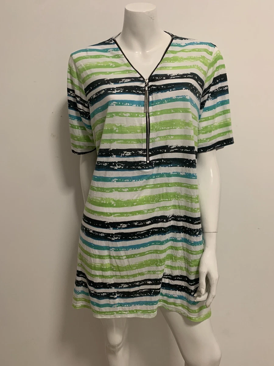 Swimsuit cover up with zipper sale