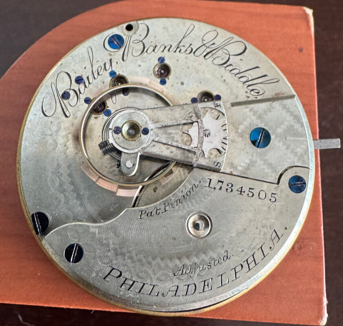 Vintage 18-Size Waltham Pocket Watch Movement Gr Appleton Tracy Keeps Time