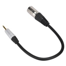 Gold Plated 3.5mm Mono Male To 3PIN XLR Male PVC Exterior Zinc Alloy Shell FFG