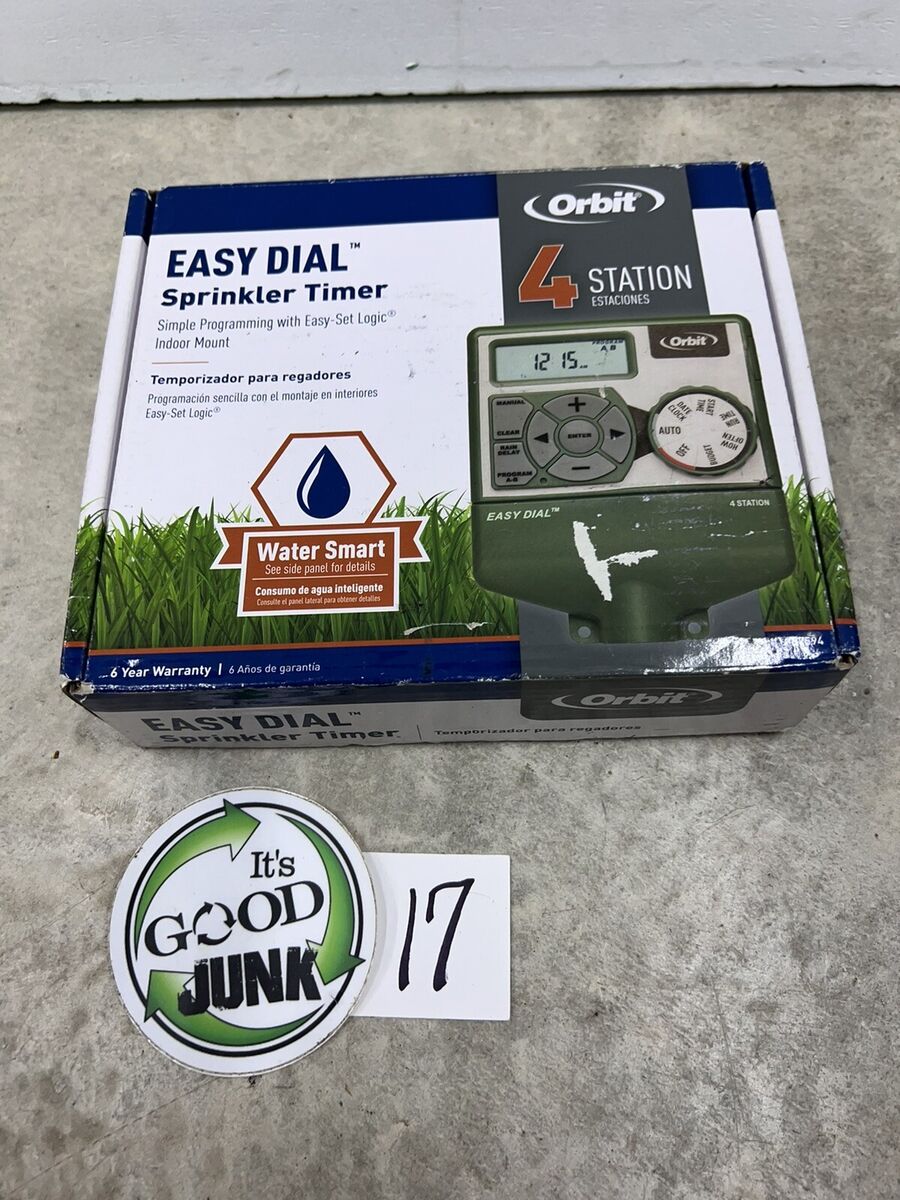 Orbit Easy Dial Sprinkler Timer 6 Stations 57596 For Sale Online