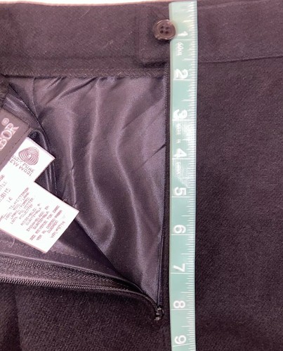 SAG HARBOR Vintage 100% Pure Wool Black Straight Pencil Skirt Size 14 - Picture 10 of 10