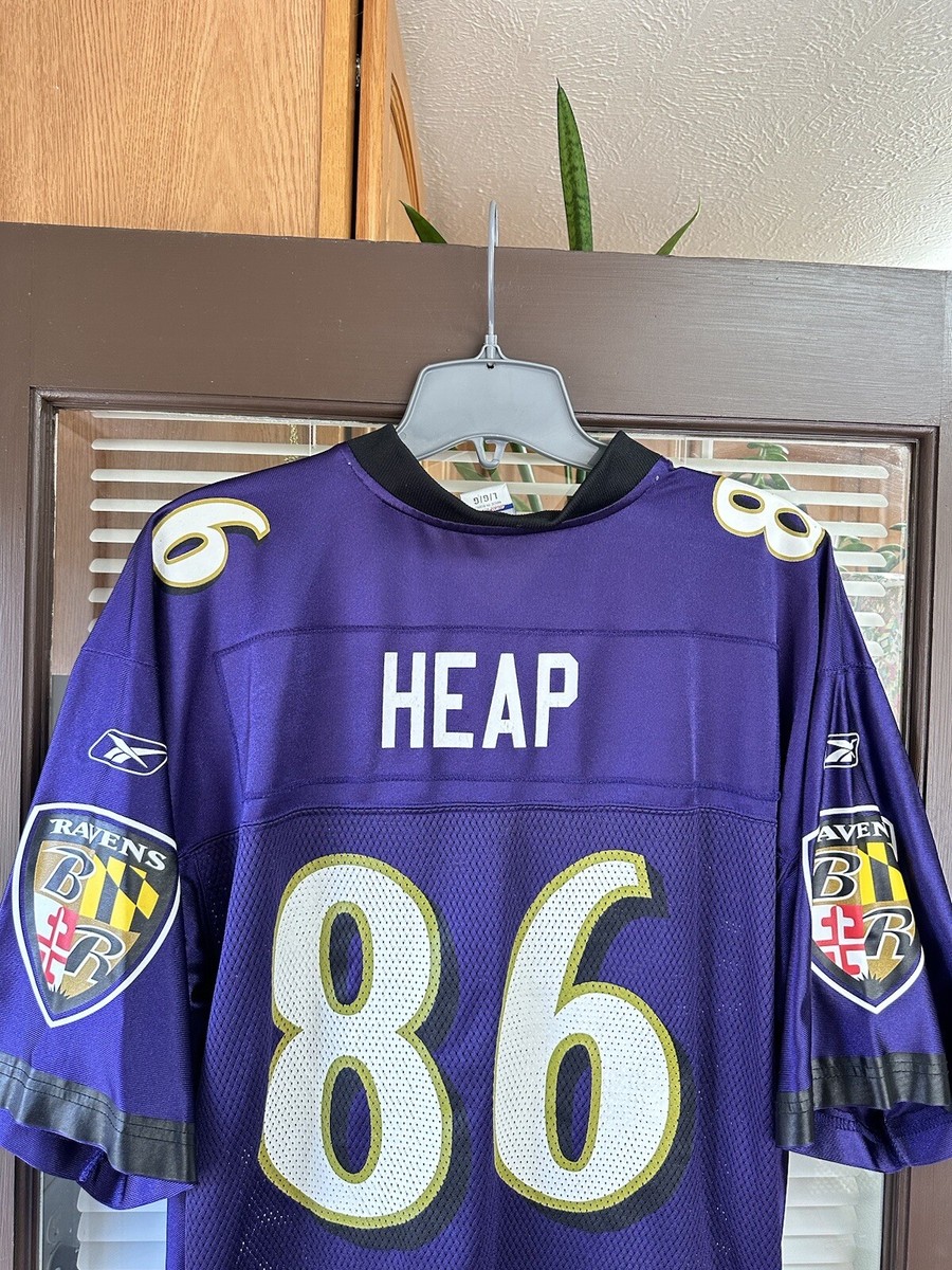Authentic Todd Heap #86 Baltimore Ravens Vintage Reebok NFL