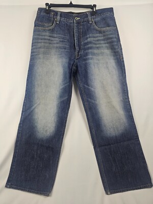-Ecko Unltd Denim Foundry- Baggy Fit Jeans Men s 36x30 Hip-Hop Streetwear