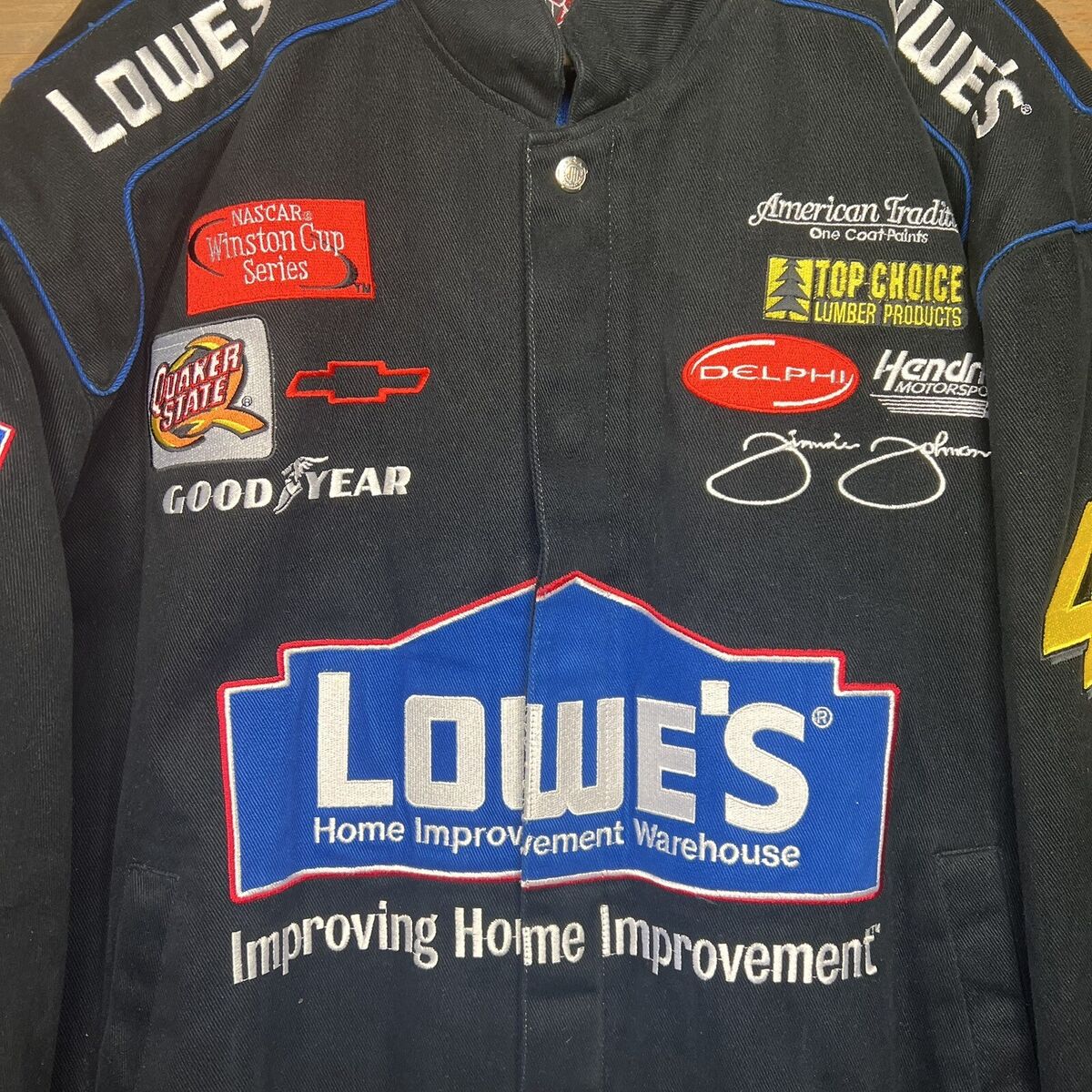 VTG JH Design NASCAR Racing Jacket Jimmie Johnson #48 Lowe's VTG JH Design NASCAR Racing Jacket Jimmie Johnson #48 Lowe's