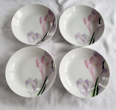 Mikasa VOGUE Japan 7 5/8'' Soup Bowls ~ Porcelain ~ Set of 4 ~ EUC
