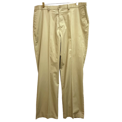 Haggar Clothing Co. Mens Slacks Pants Khaki Flat Front Straight Leg WPL386 40*32 eBay