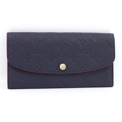 Louis Vuitton Portefeuille Multiple Taiga Line Bifold Wallet Blue