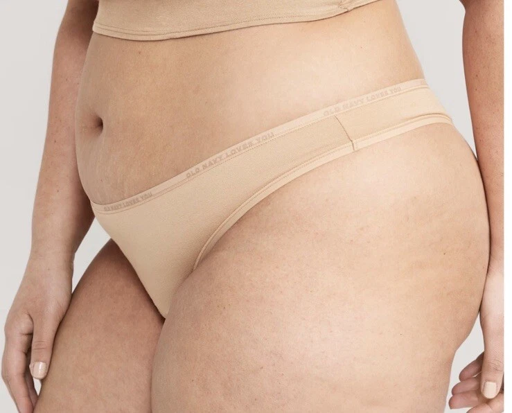 Tanga talla grande 4x tiro bajo logotipo gráfico azul marino antiguo nuevo con etiquetas terciopelo arena Foto 2 de 3