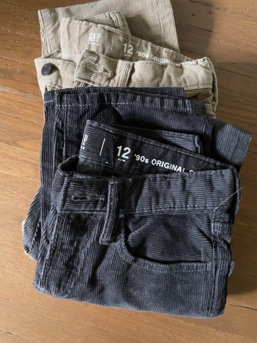 New! Kids Gap Corduroy Jeans Slim. Grey Or Beige. Size 10-12.