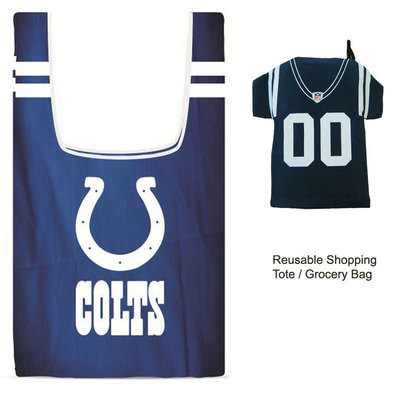 New Jersey Style NFL Indianapolis Colts Reusable Shopping Tote Grocery Bag