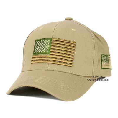USA AMERICAN Flag Hat Tactical Military Snapback Cotton