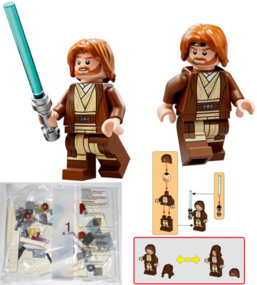 LEGO Obi-Wan Kenobi minifigure lightsaber (NEW UNBUILT) 75333 Jedi  Starfighter