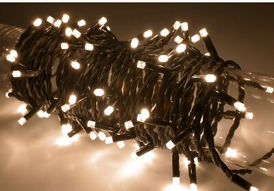 Ex-Pro Akku 50 LED Lichterkette 5m In/Ext Timer & Sequenz warmweiß