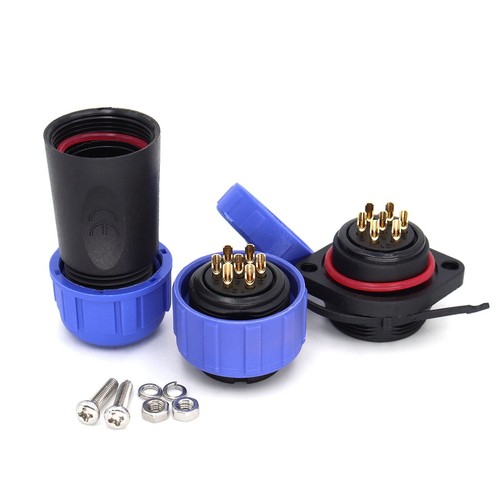 SP21 2pin~12Pin Waterproof Electrical Cable Plug Socket Panel Mount Connector - Picture 21 of 82